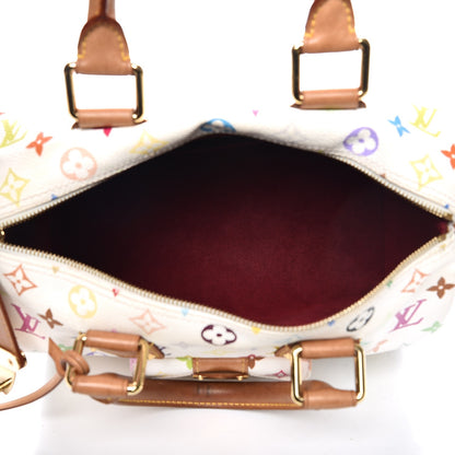 Louis Vuitton Monogram Multicolor Speedy 30 White 5 of 10