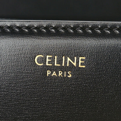 Celine Shiny Calfskin Medium Triomphe Black 6 of 8
