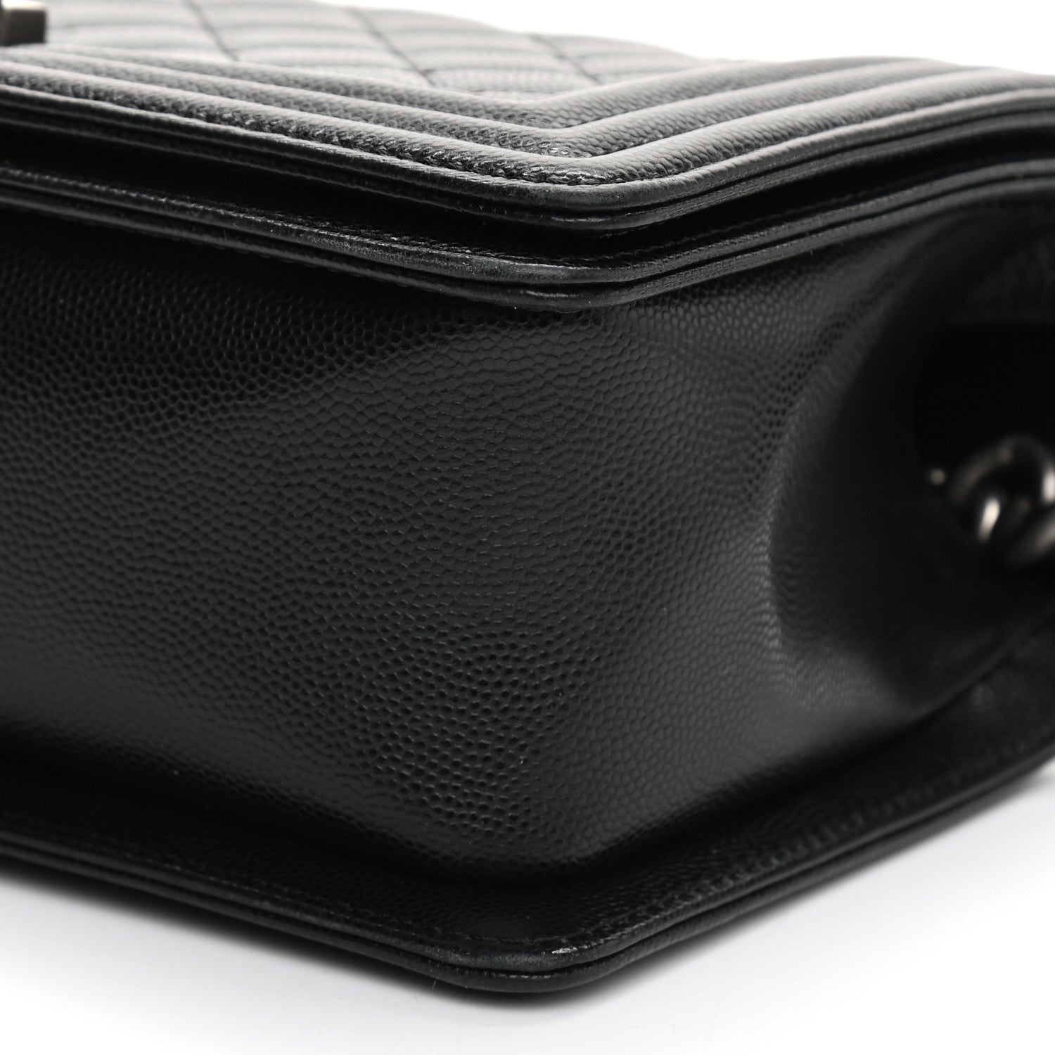 Chanel Caviar Quilted Medium Boy Flap Black 10 of 11