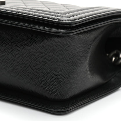Chanel Caviar Quilted Medium Boy Flap Black 10 of 11
