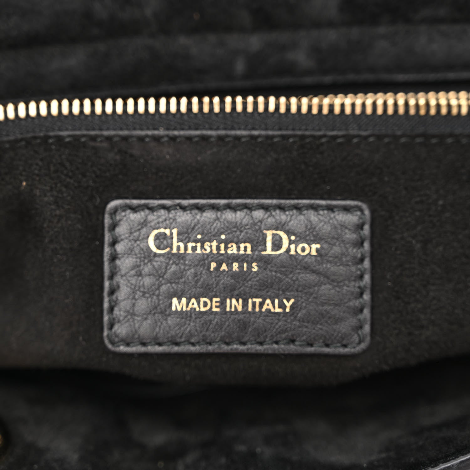 Christian Dior Grained Calfskin Cannage Medium Supple Lady Dior Black 6 of 13