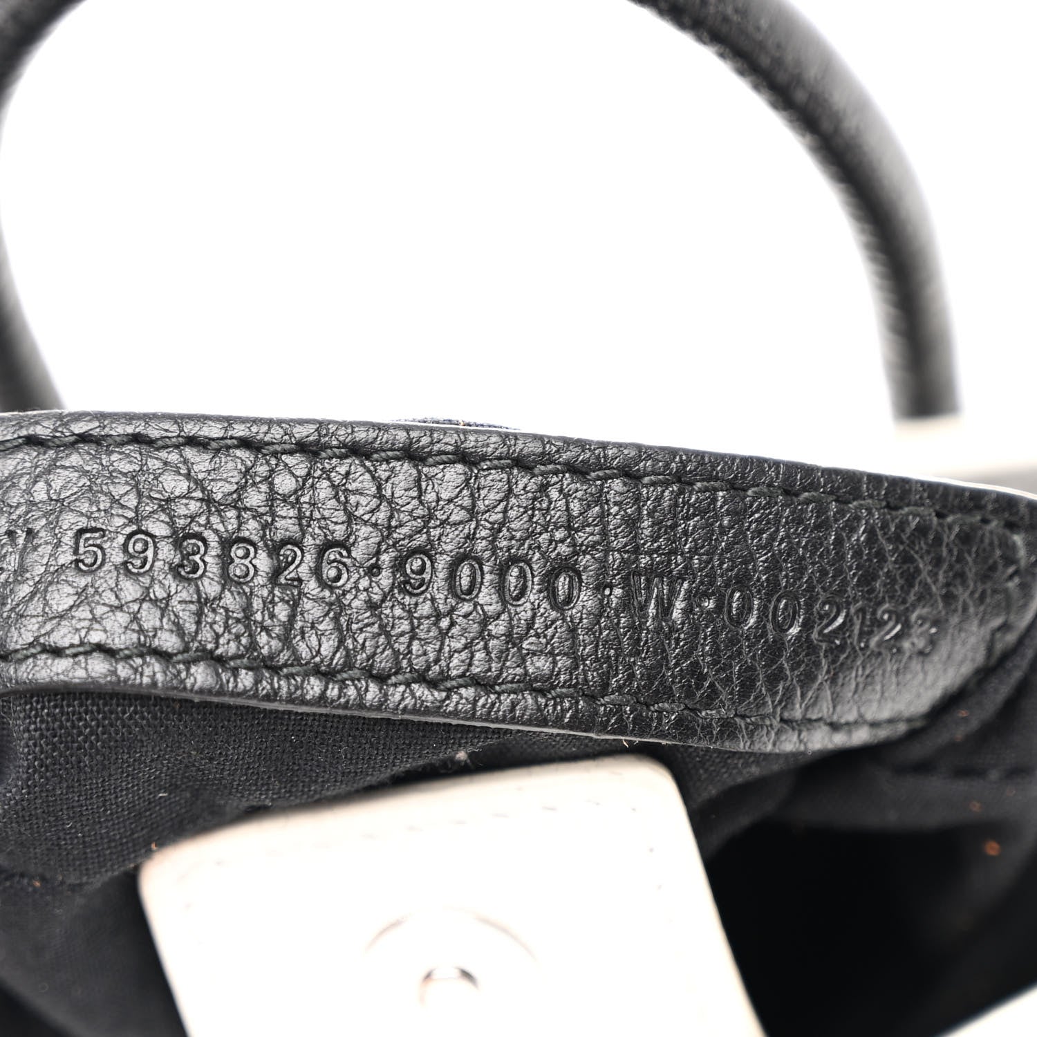 Balenciaga Squared Calfskin Logo Shopping Phone Holder Bag White 8 of 11