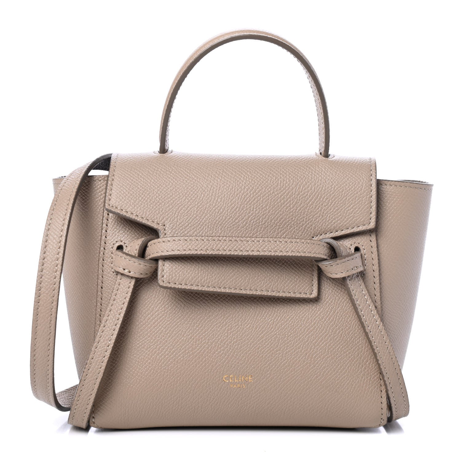 Celine Grained Calfskin Pico Belt Bag Light Taupe 1 of 5
