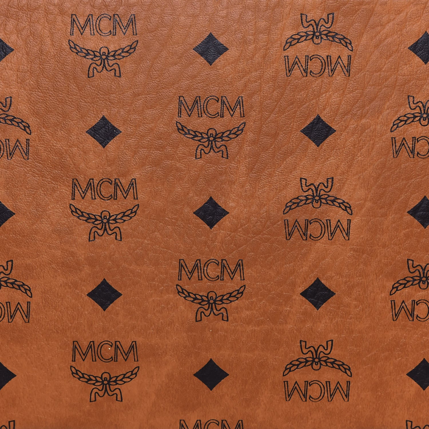 MCM Visetos Medium Liz Reversible Shopper Tote Cognac 20 of 20