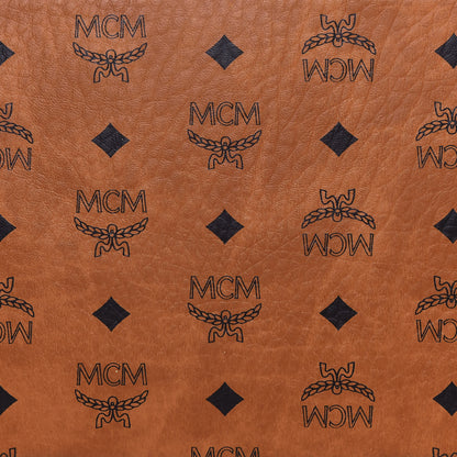 MCM Visetos Medium Liz Reversible Shopper Tote Cognac 20 of 20