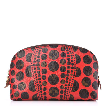 Louis Vuitton Monogram Kusama Pumpkin Dots Cosmetic Pouch Red 1 of 6