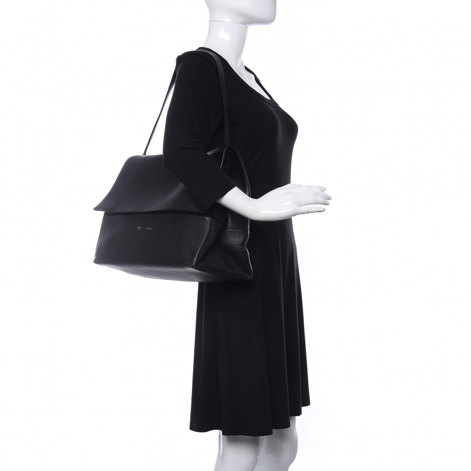 Celine Baby Calfskin All Soft Shoulder Bag Black 2 of 11