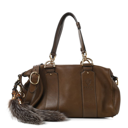Gucci Calfskin Smilla Shoulder Bag Winter Leaf 1 of 15