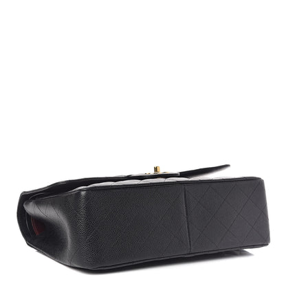 Chanel Caviar Quilted Jumbo Double Flap Black 4 of 10