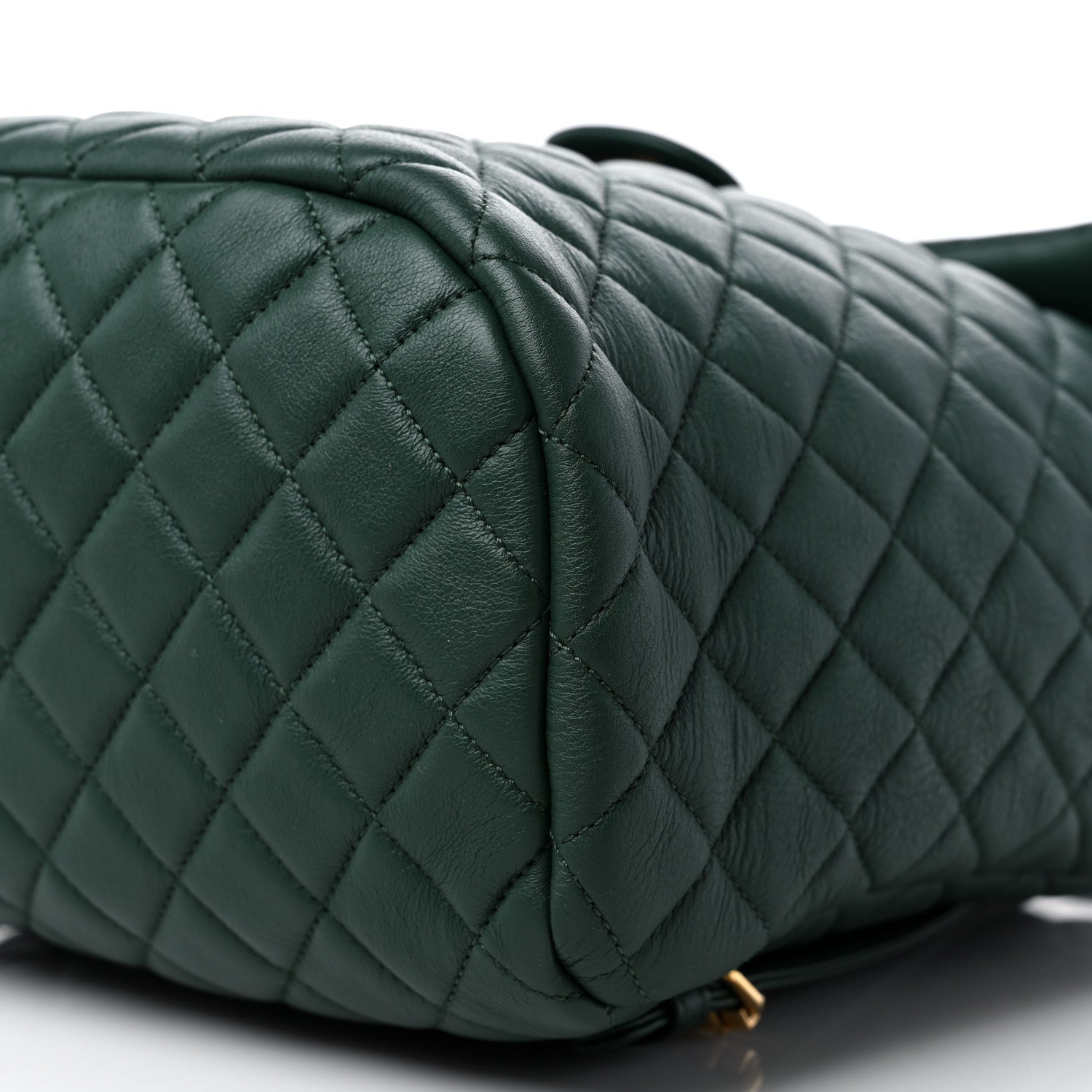 Chanel Calfskin Quilted Large Urban Spirit Backpack Dark Green 9 of 12