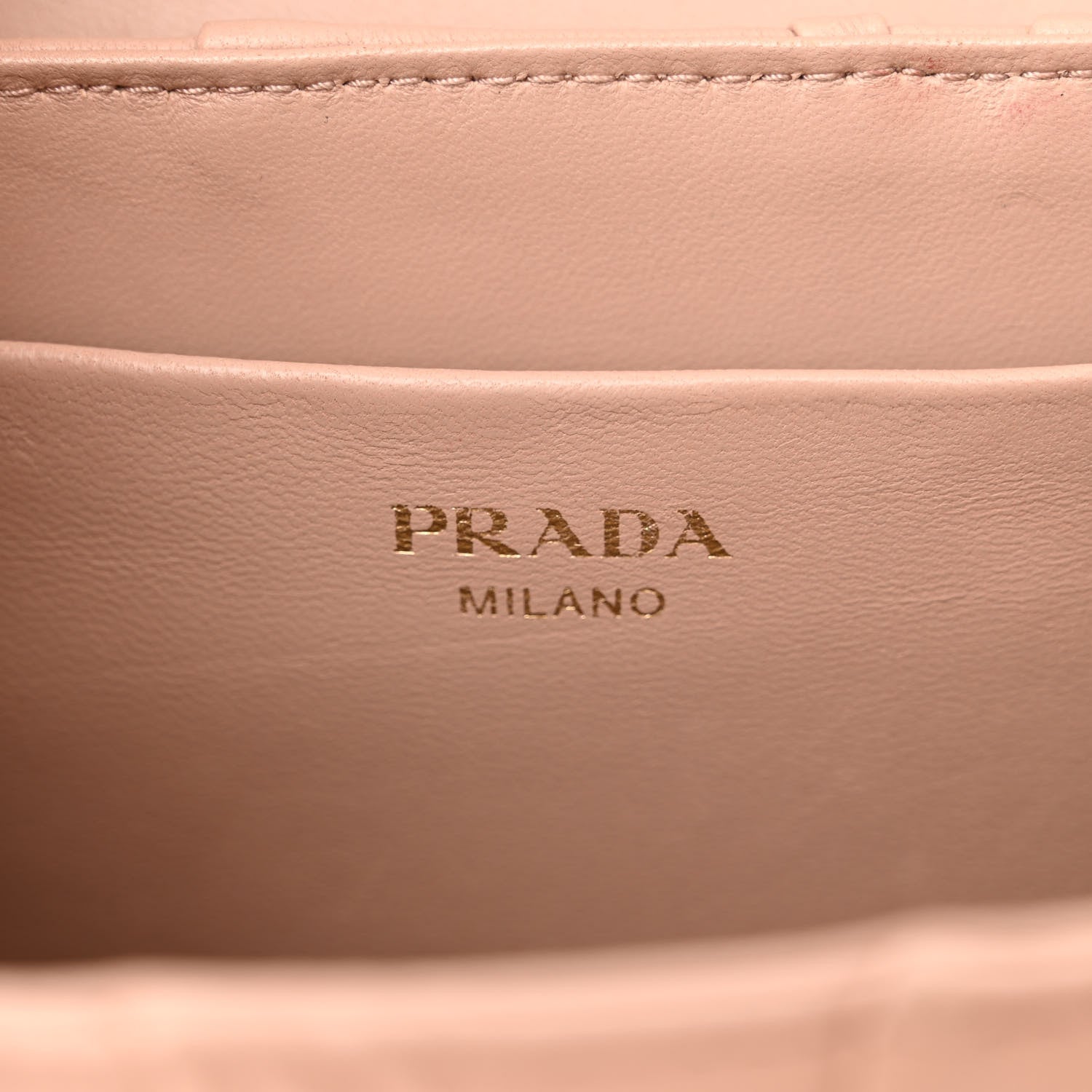 Prada Nappa Gaufre Sound Flap Crossbody Shoulder Bag Cipria 6 of 12