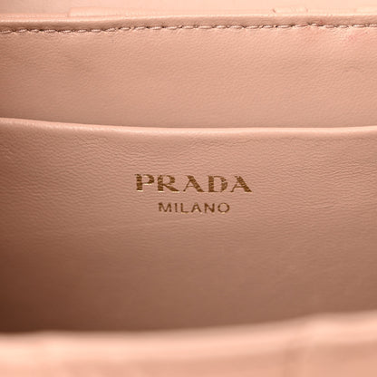 Prada Nappa Gaufre Sound Flap Crossbody Shoulder Bag Cipria 6 of 12