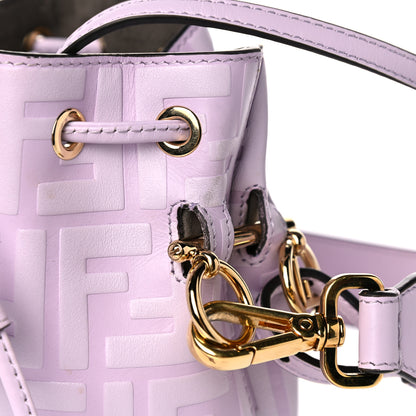 Fendi Vitello Termosport F is Fendi FF 1974 Embossed Mini Mon Tresor Bucket Bag Anemone 12 of 13