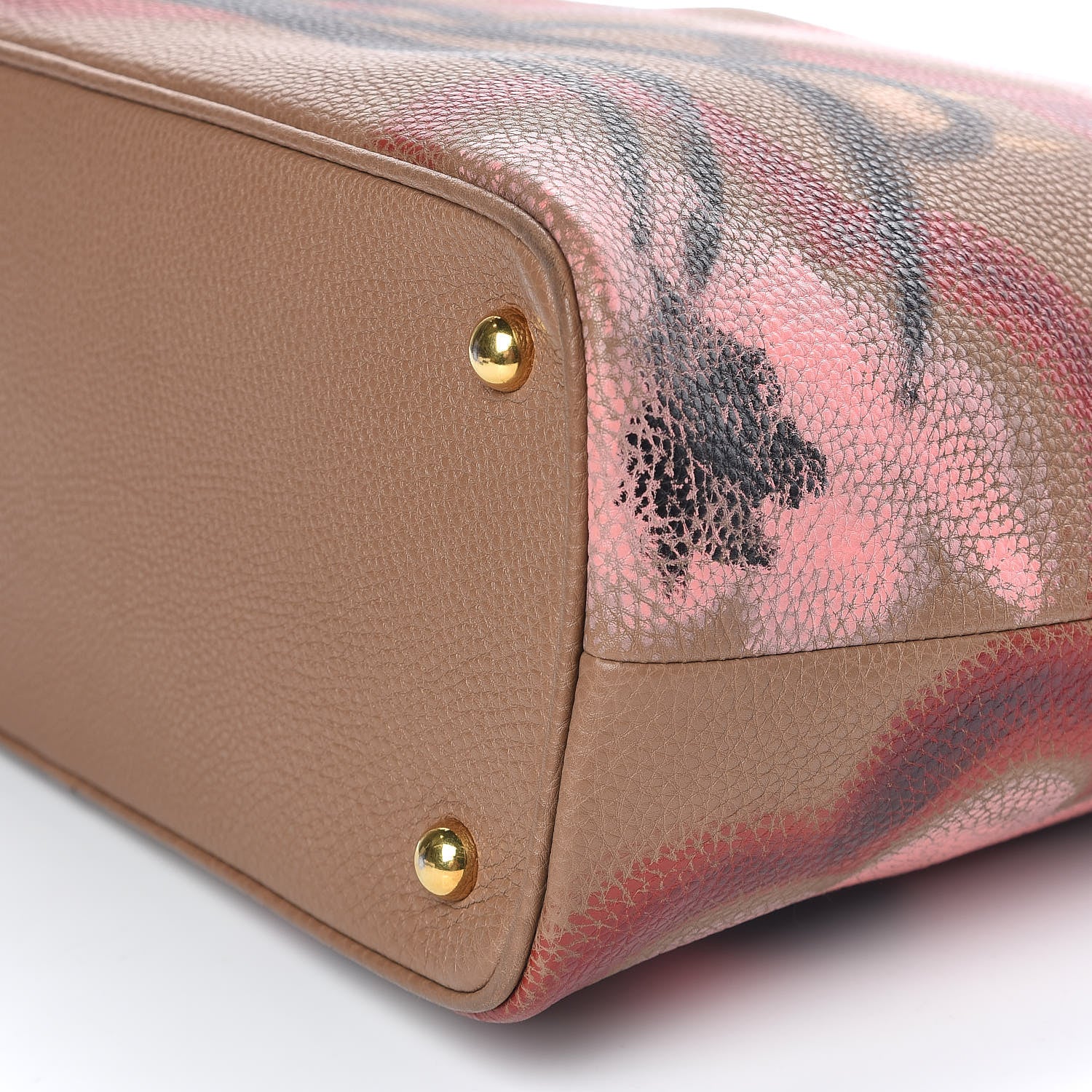 Burberry Prorsum Grainy Calfskin Hand Painted Bloomsbury Dark Sand 6 of 10