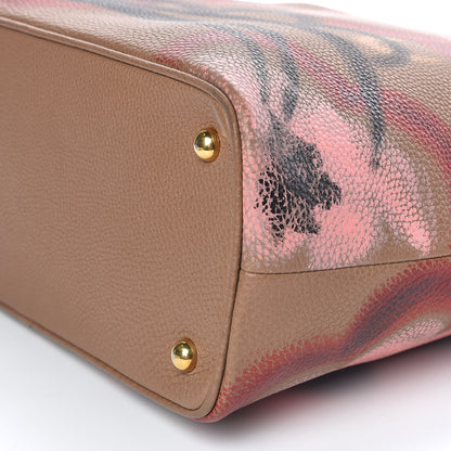 Burberry Prorsum Grainy Calfskin Hand Painted Bloomsbury Dark Sand 6 of 10
