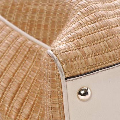 Gucci Straw Peggy Braided Tote Off White 8 of 11