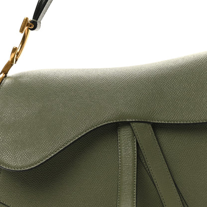 Christian Dior Grained Calfskin Saddle Bag Sage 8 of 10