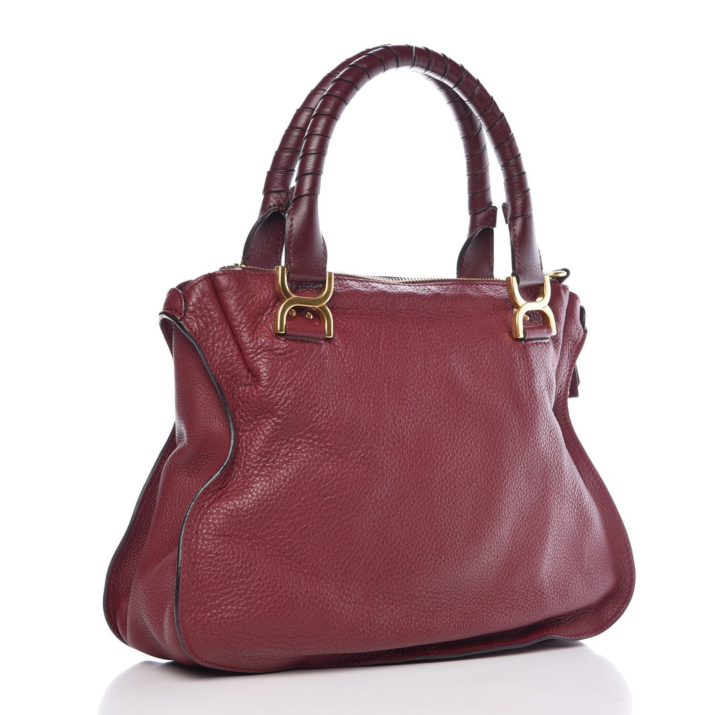 Calfskin Medium Marcie Satchel Cocoa