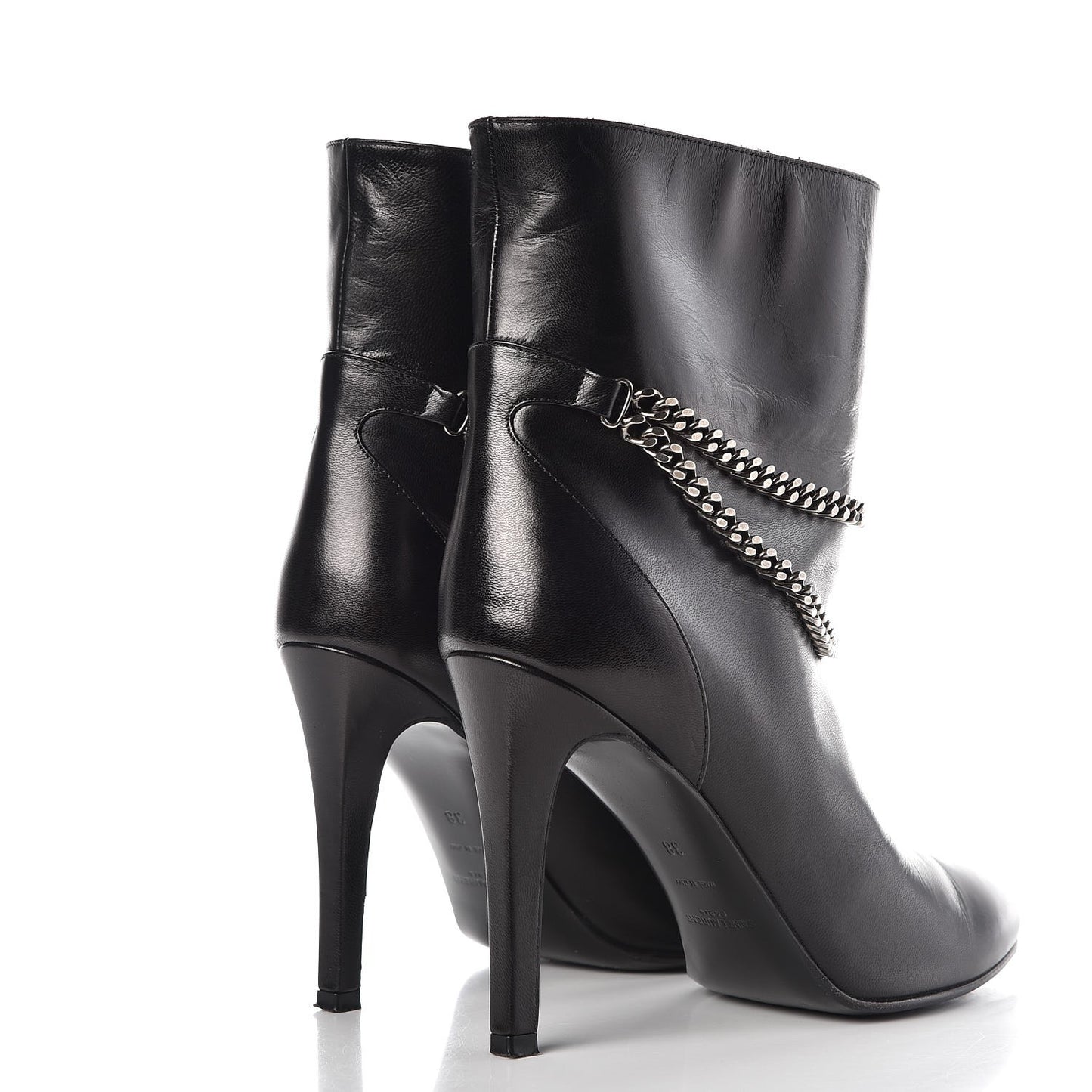 Calfskin Debbie 100 Ankle Boots 38 Black