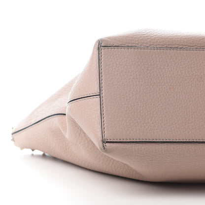 Valentino Garavani Grained Calfskin Rockstud Shoulder Tote Poudre 6 of 12
