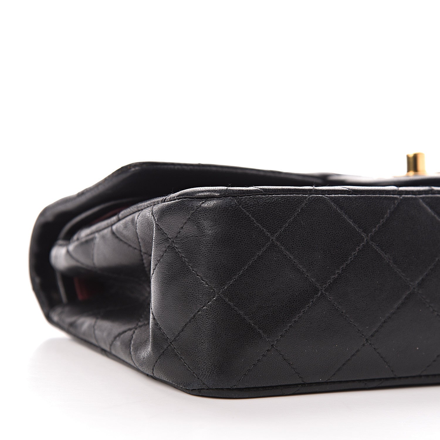 Chanel Lambskin Quilted Small Double Flap Black 10 of 11