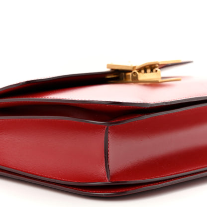Celine Box Calfskin Medium Classic Box Flap Bag Red 9 of 13
