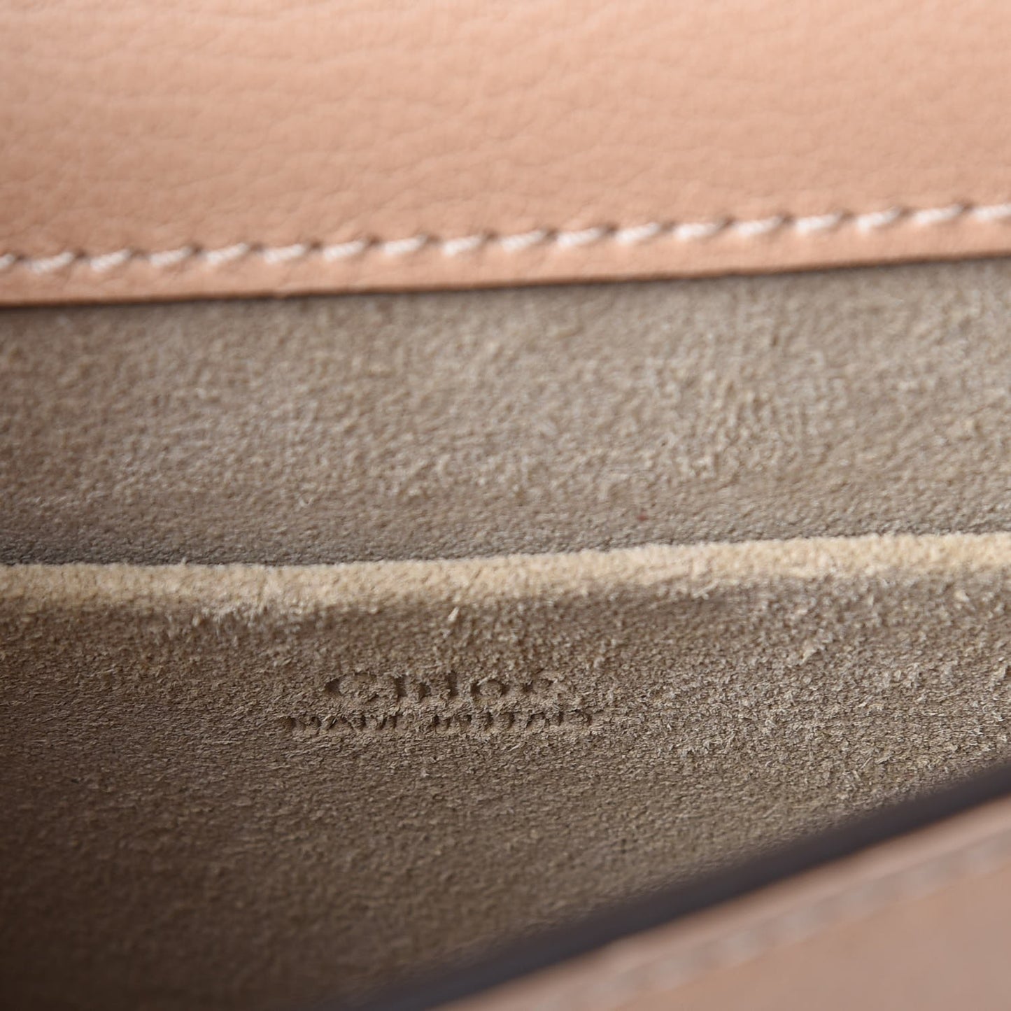 Calfskin Suede Small Nile Bracelet Bag Biscotti Beige