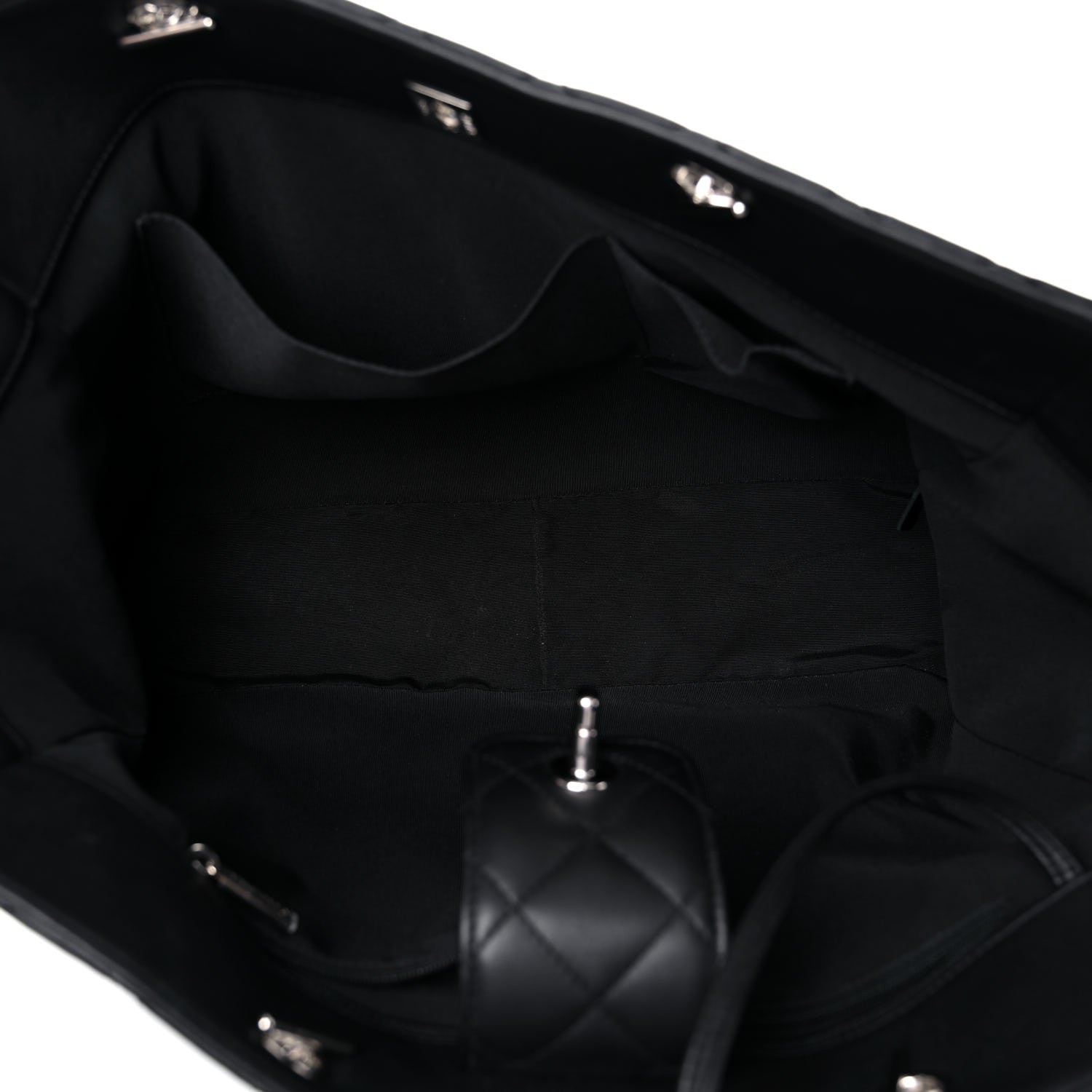Chanel Calfskin Quilted Large Classic Shopping Tote Black 3 of 12