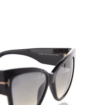 Tom Ford Acetate Anoushka Cat Eye Sunglasses TF371 Black 5 of 7
