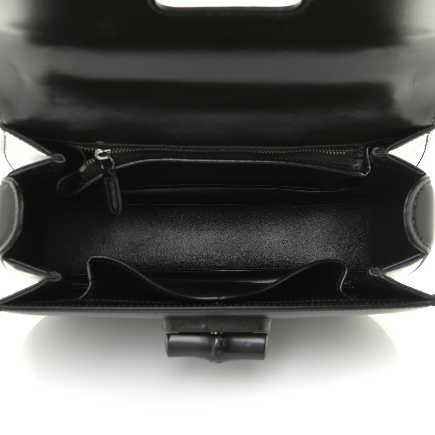 Gucci Boarded Dyana Lux Calfskin Web Monochrome Medium Bamboo 1947 Top Handle Bag Black 5 of 13