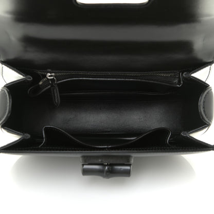 Gucci Boarded Dyana Lux Calfskin Web Monochrome Medium Bamboo 1947 Top Handle Bag Black 5 of 13