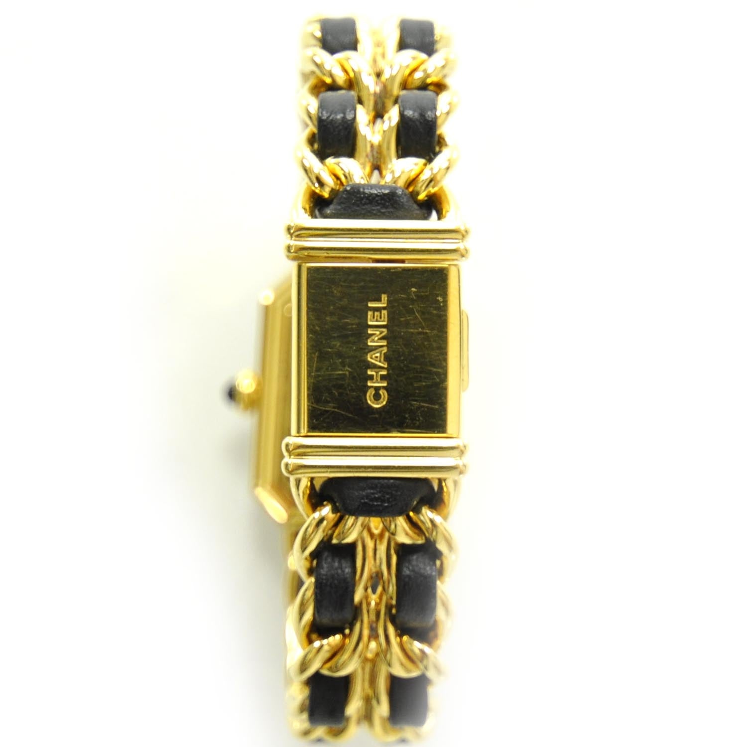 Chanel Stainless Steel Lambskin 20mm Chain Premiere Quartz Watch Gold M 4 of 7