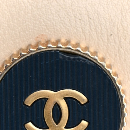 Chanel Calfskin Grosgrain Stitched Button Up Camera Case Light Grey 11 of 12