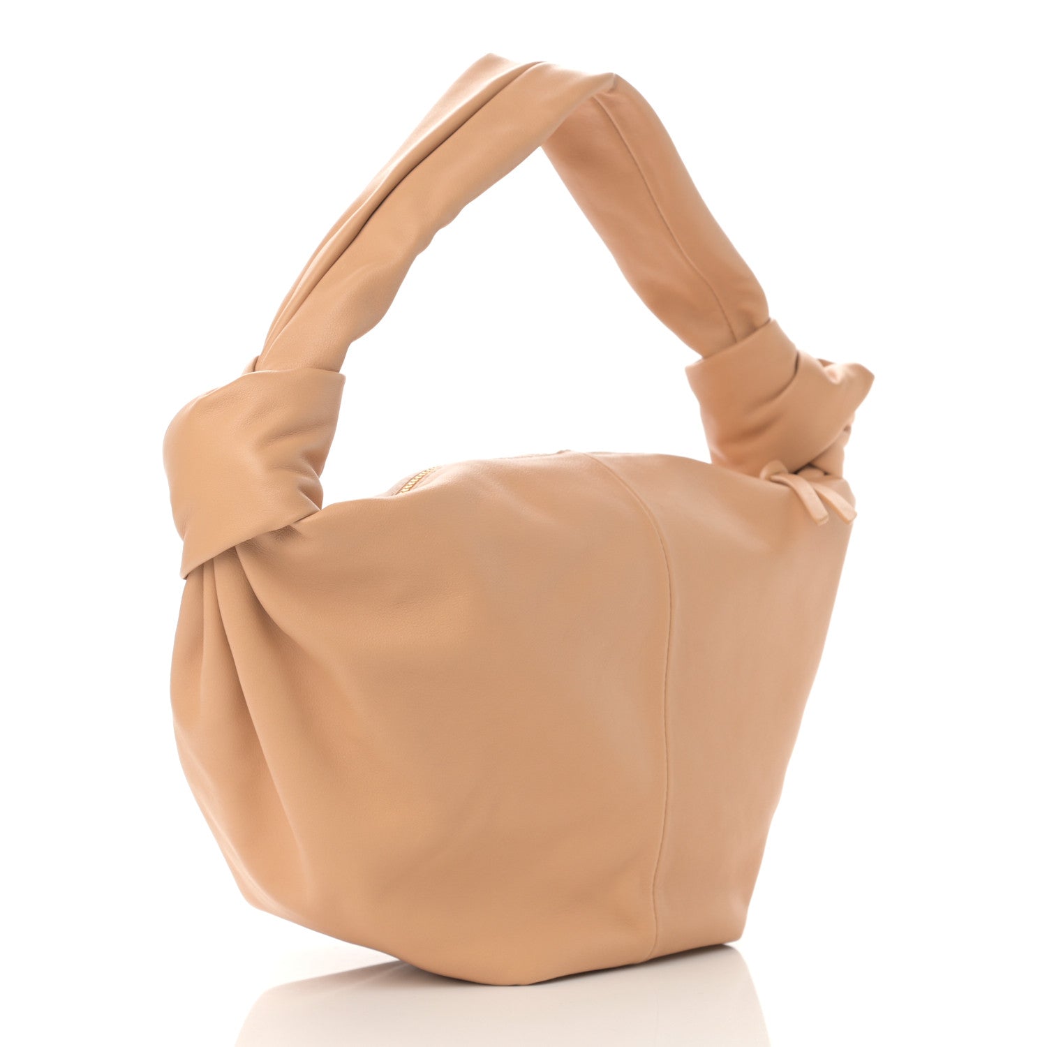 Bottega Veneta Calfskin Mini Double Knot Bag Almond 3 of 9