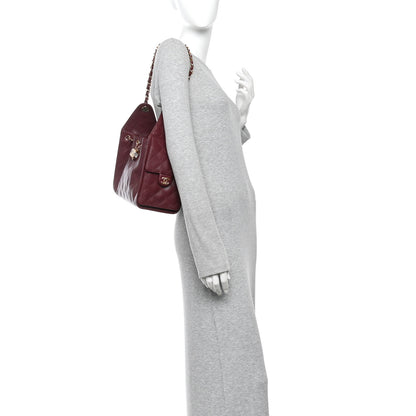 Chanel Caviar Quilted Small Chanel 25 Handbag Burgundy 2 of 11