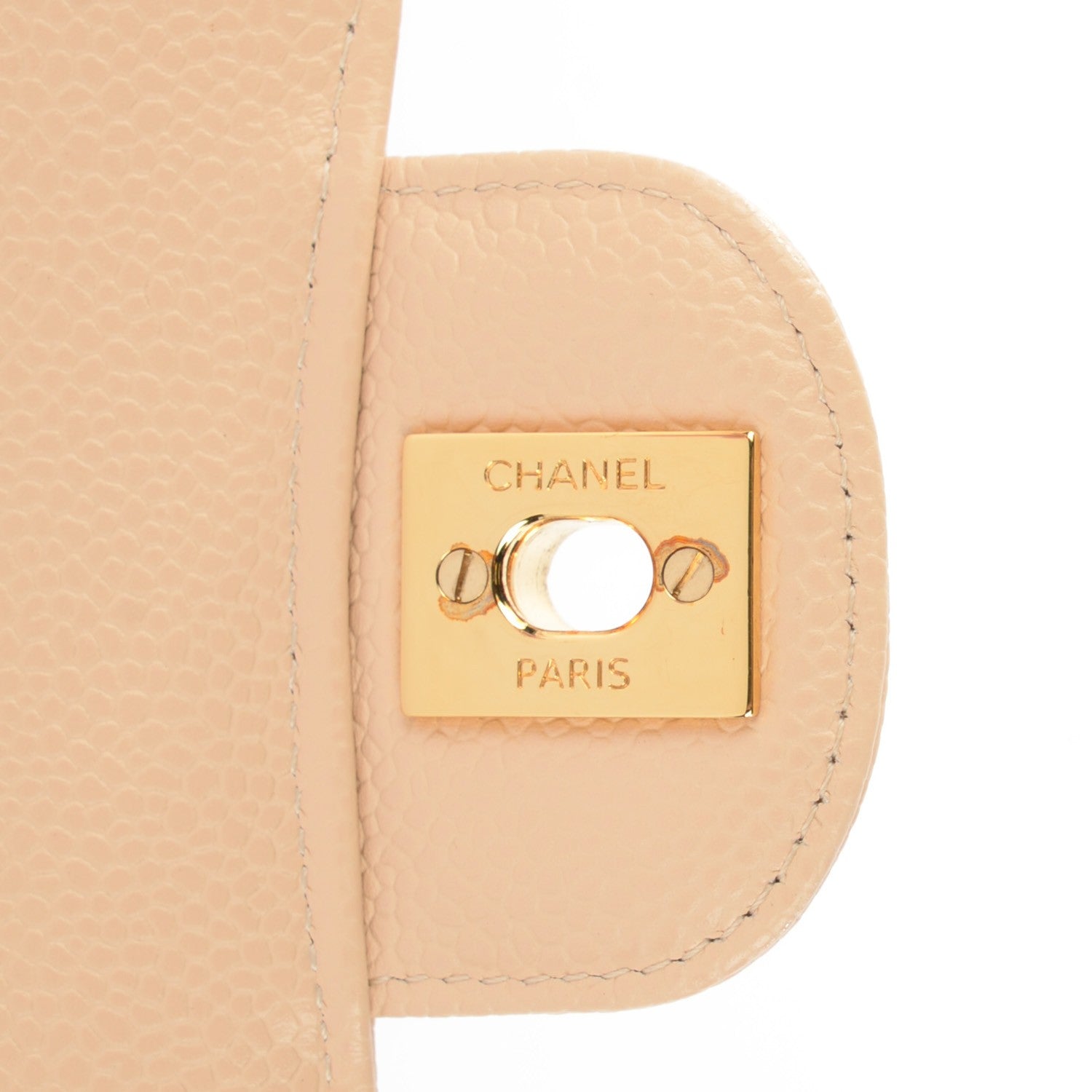 Chanel Caviar Quilted Medium Double Flap Beige Clair 5 of 8