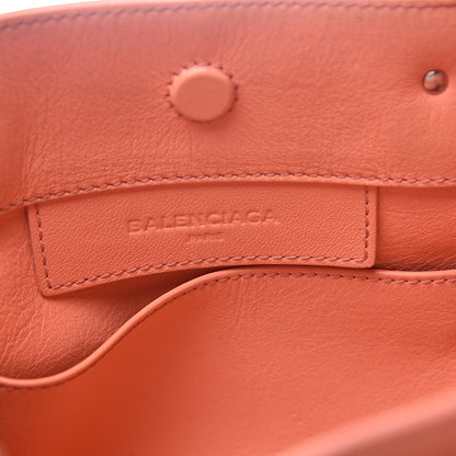 Balenciaga Veau Souple Bi-Color Papier Mini A4 Zip Around Tote Rose Azalee Black 5 of 9