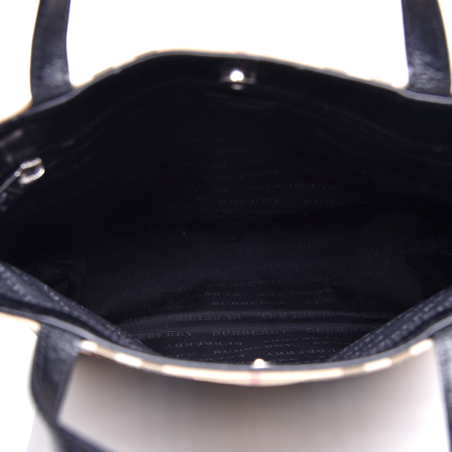 House Check Medium Tote Black