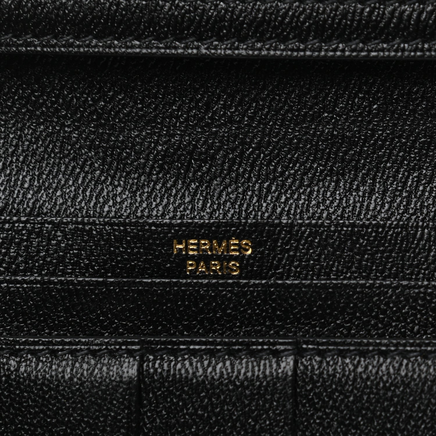 Hermes Shiny Alligator Bearn Wallet Black 6 of 7