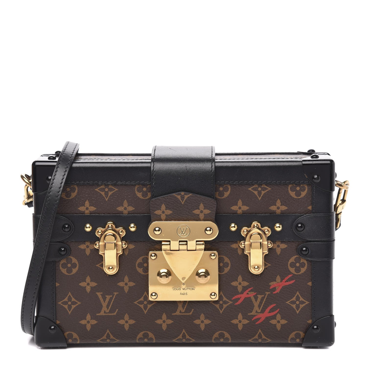 Louis Vuitton Monogram Petite Malle Black 1 of 12