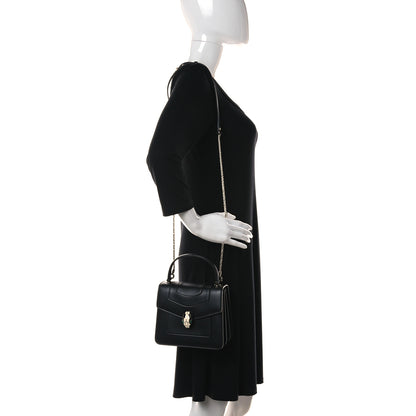 Bulgari Calfskin Serpenti Forever Top Handle Black 3 of 13