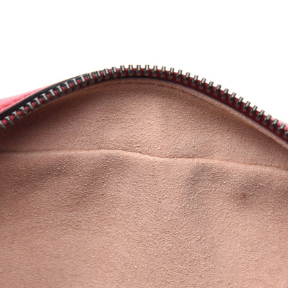Gucci Calfskin Matelasse Small GG Marmont Chain Shoulder Bag Hibiscus Red 9 of 15