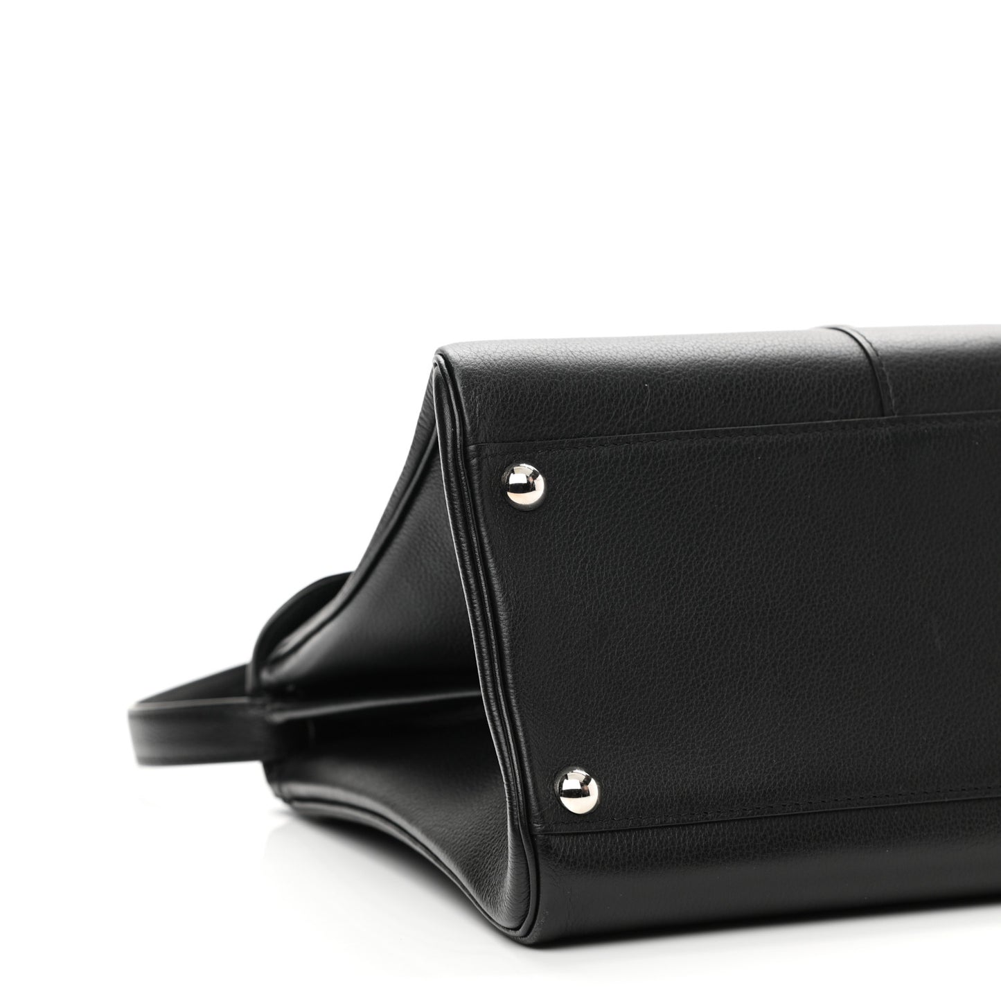 Grained Calfskin MM Brillant Satchel Black