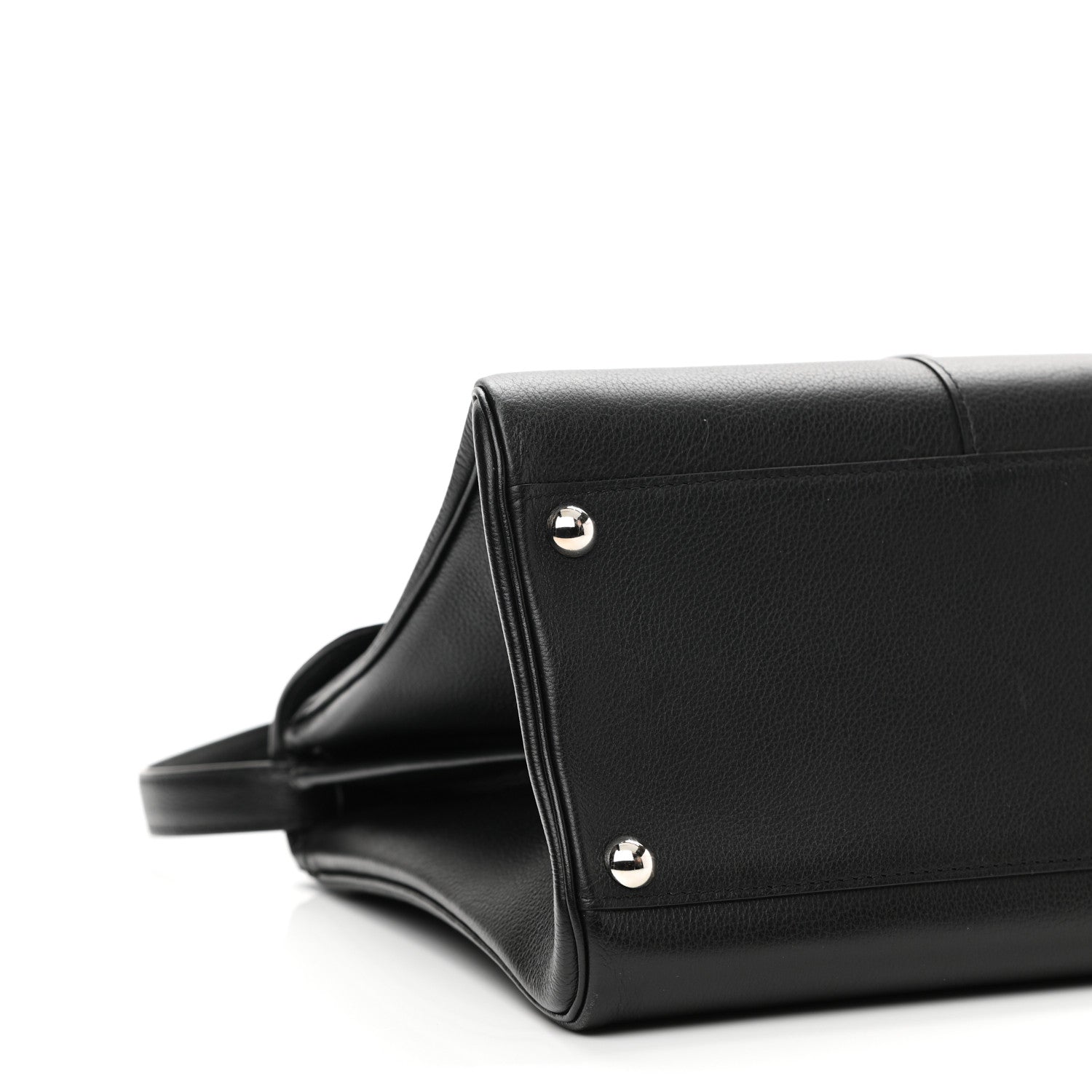 Delvaux Grained Calfskin MM Brillant Satchel Black 9 of 11