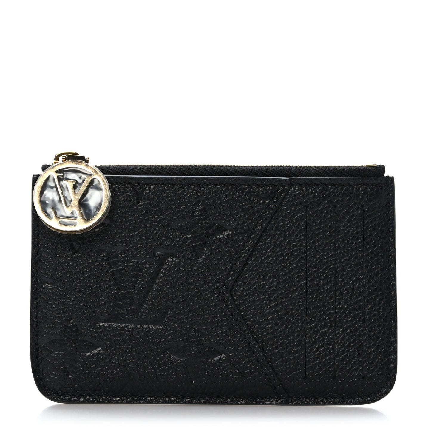 Empreinte Monogram Zipped Romy Card Holder Black