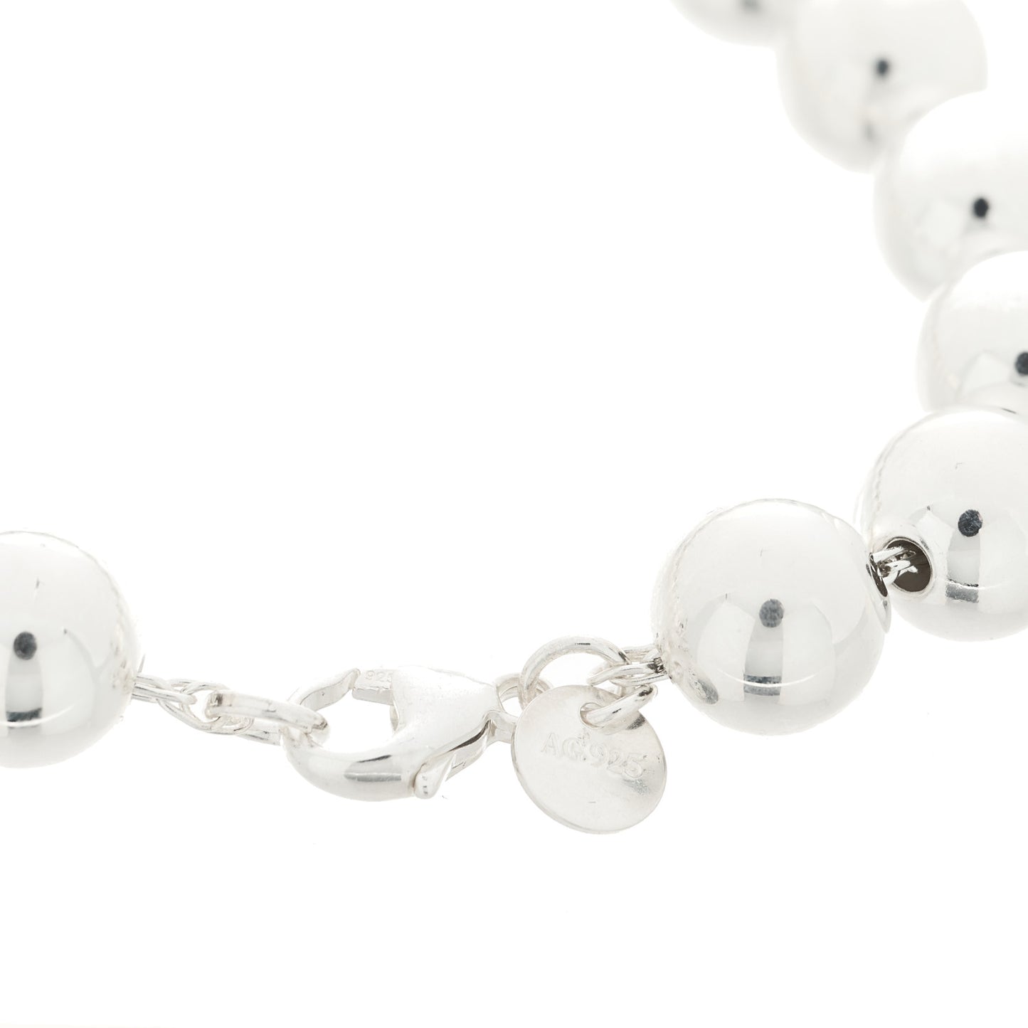 Sterling Silver 10mm Hardwear Ball Bracelet