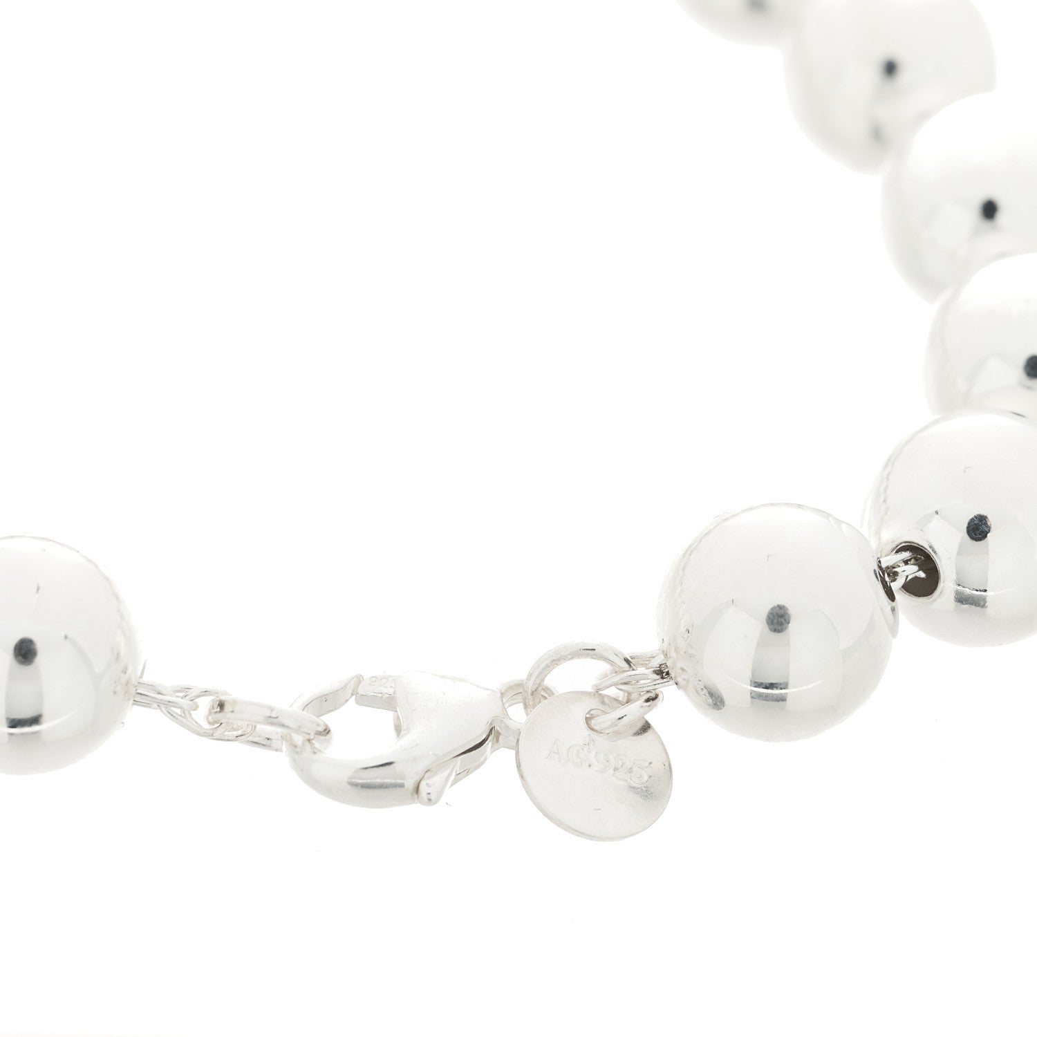 Tiffany Sterling Silver 10mm Hardwear Ball Bracelet 3 of 4