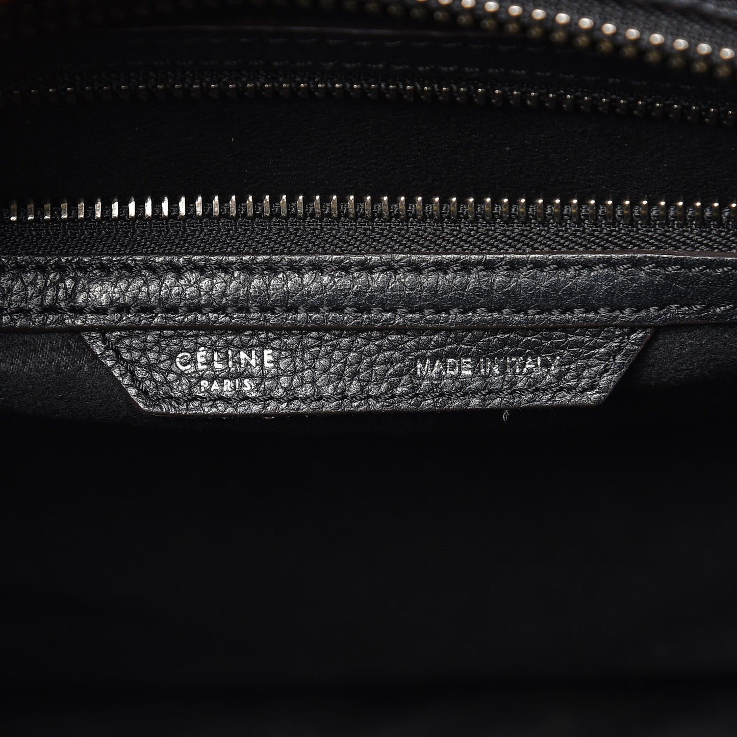 Drummed Calfskin Mini Luggage Black