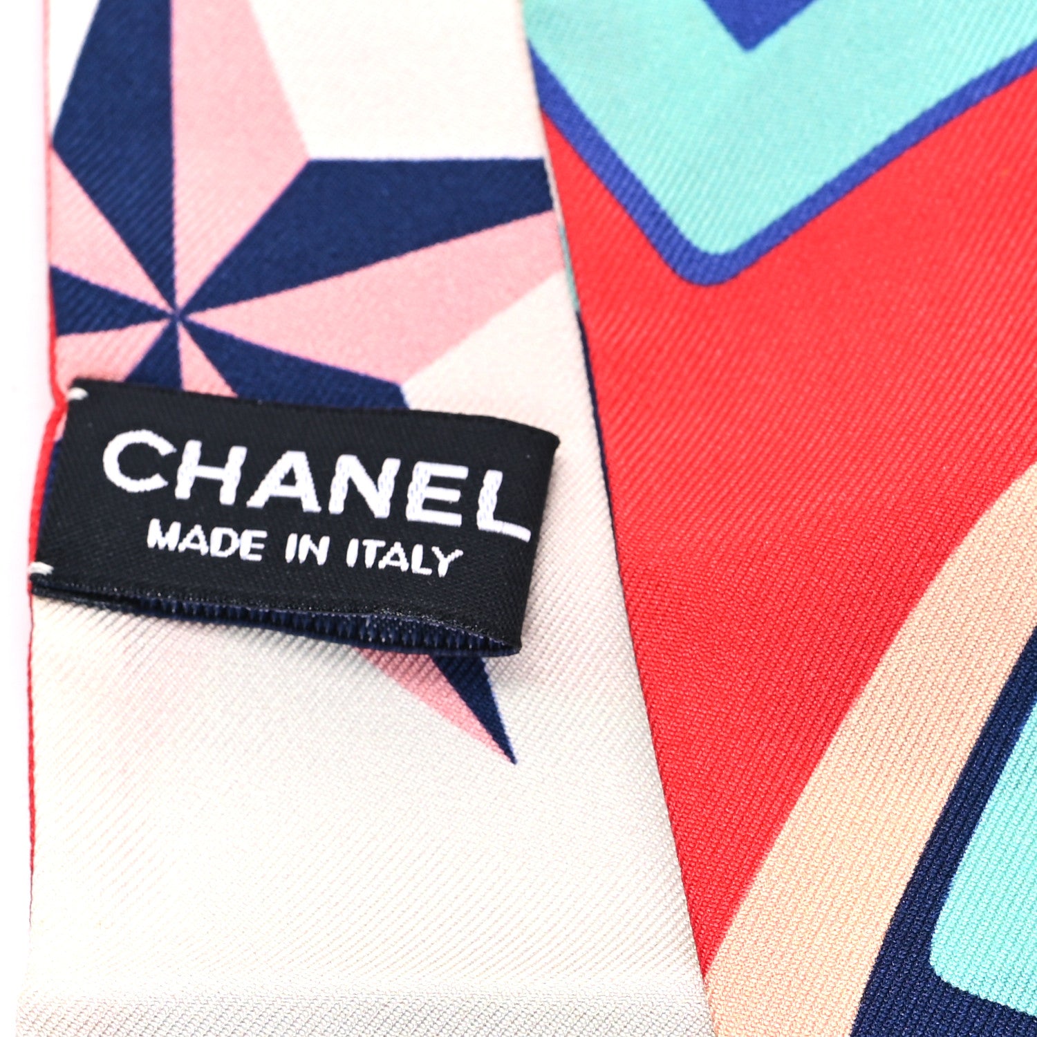 Chanel Silk Twill Slim Bandeau Scarf Multicolor 3 of 3