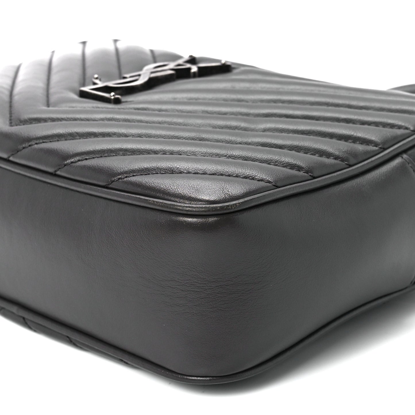 Calfskin Matelasse Monogram Lou Camera Bag Asphalt